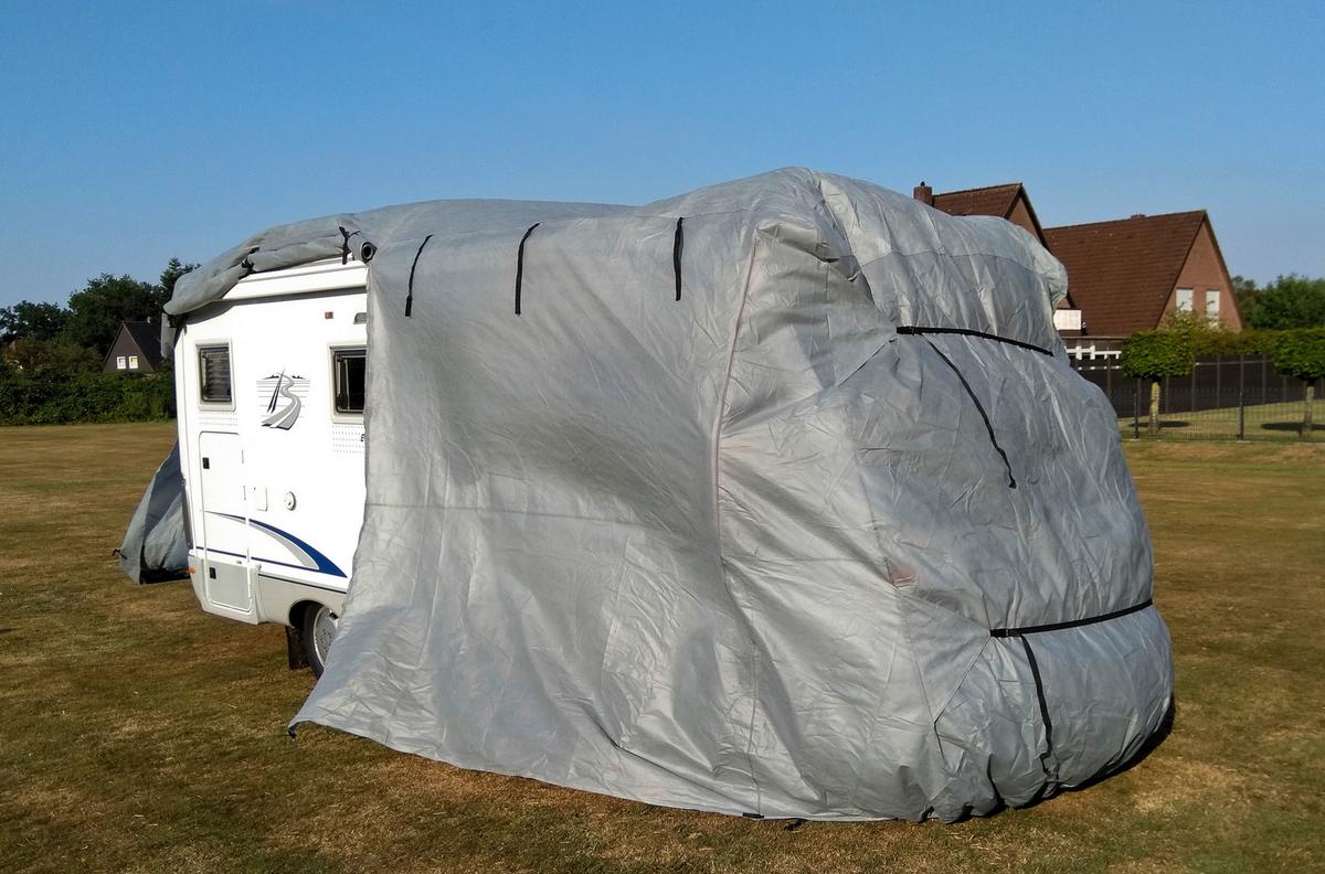 Schutzplane Abdeckplane Für Wohnmobil Gr. S Grau - Grau, Basics, Kunststoff (235/275/610cm)