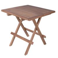 Gartenbeistelltisch Simuk - Braun, Basics, Holz (50/50/50cm) - Gardenson