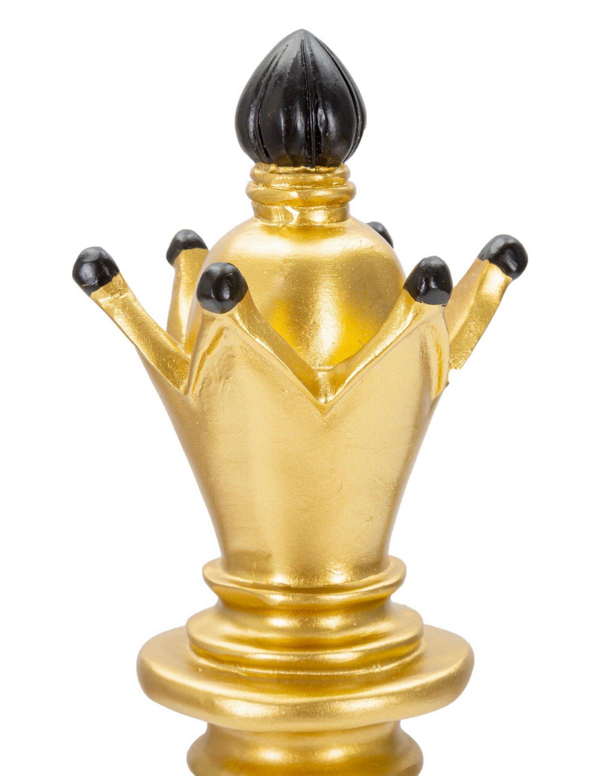 Skulptur Gold And Black Bishop B: 12,5 Cm - Goldfarben/Schwarz, Basics, Kunststoff (12.5/38.5/12.5cm)
