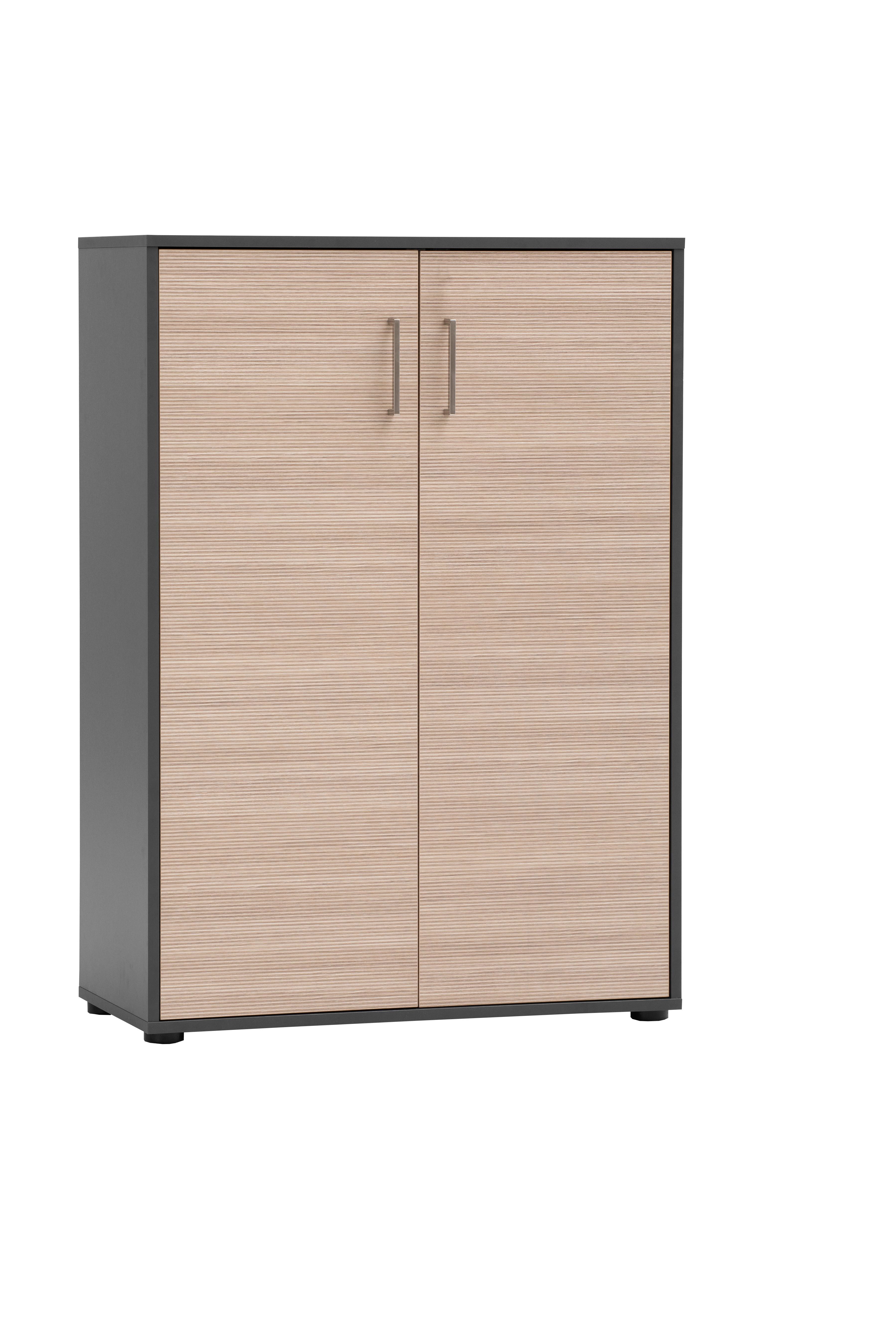 AKTENSCHRANK Metz Anthrazit/Beige B: 80,1cm - Beige/Anthrazit, MODERN, Holzwerkstoff (80,1/113,4/38,2cm) - MID.YOU