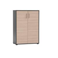 AKTENSCHRANK Metz Anthrazit/Beige B: 80,1cm - Beige/Anthrazit, MODERN, Holzwerkstoff (80,1/113,4/38,2cm) - MID.YOU