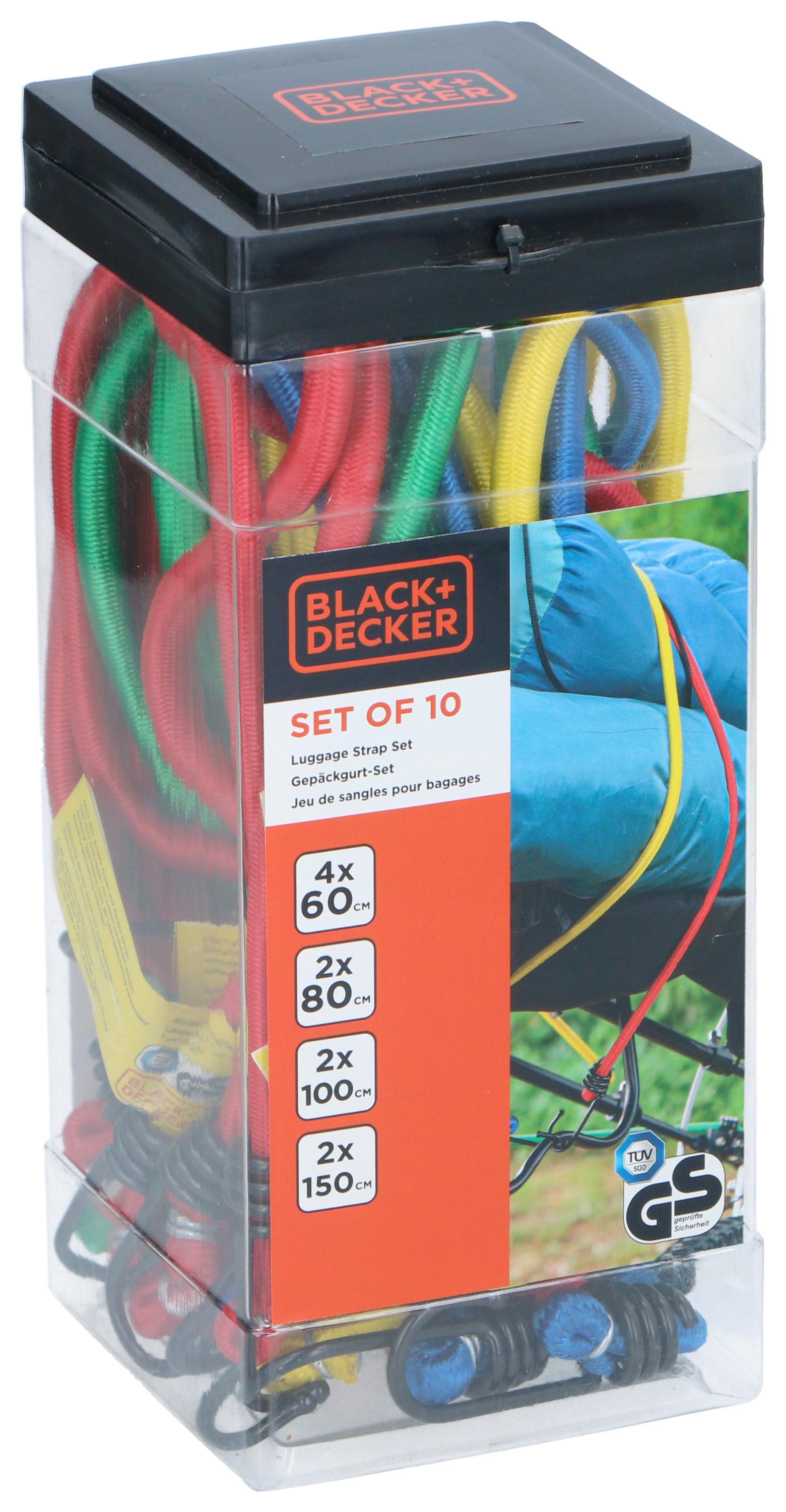 Gepäckspanner 10 Stück - Multicolor, Basics, Kunststoff/Textil (9,9/10,2/23cm)