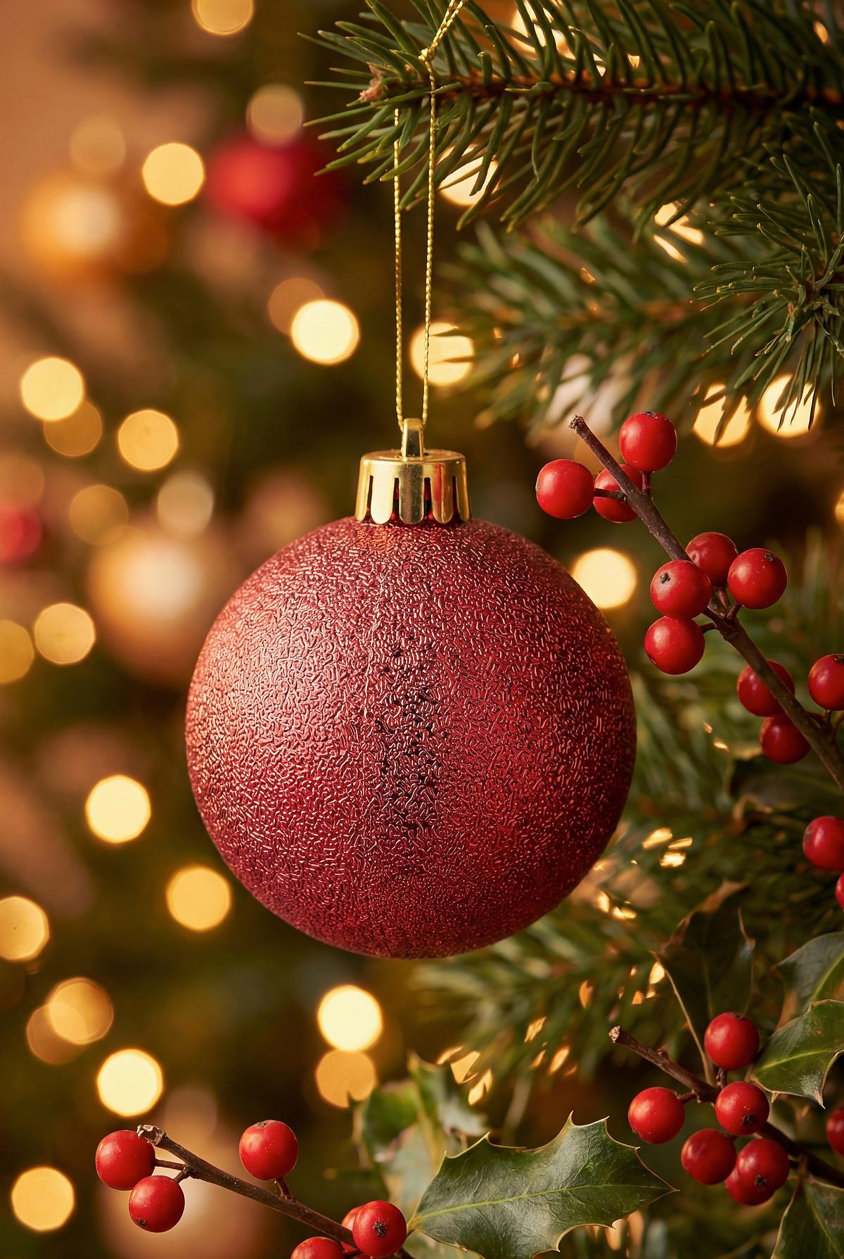 CHRISTBAUMKUGEL-SET Dirk, Rot, 90-teilig - Rot, KONVENTIONELL, Kunststoff - Luca Bessoni