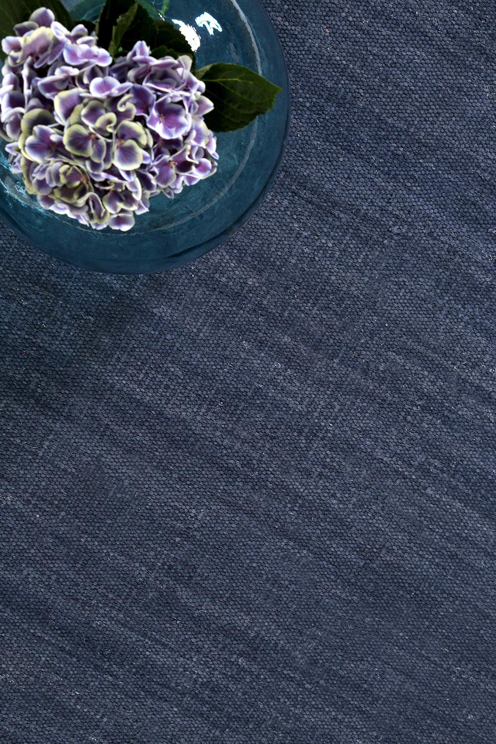 Handwebteppich Blau Baumwolle Rainbow Kelim 130x190 cm - Dunkelblau, KONVENTIONELL, Textil (130/190cm) - Esprit