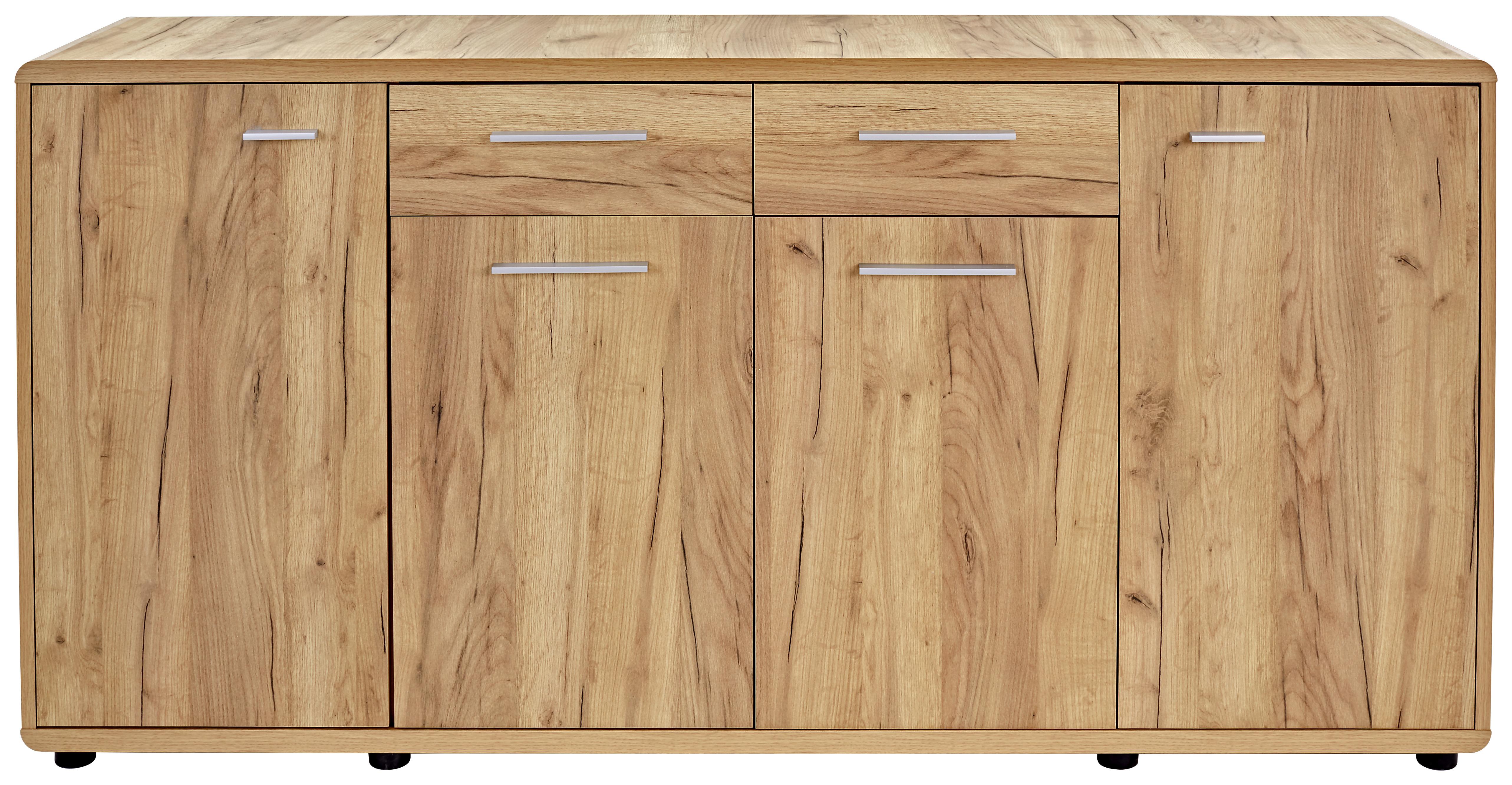 Komód Fontana 175/88 Cm - tölgyfa, Modern, faalapú anyag (174/87/40cm)