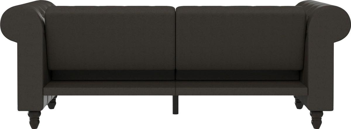 Schlafsofa Firenze Anthrazit, mit Schlaffunktion - Anthrazit/Schwarz, Basics, Textil (236/83/87cm) - Livetastic