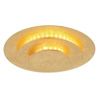 Led-deckenleuchte 48465-18 - Goldfarben, Design, Metall (18/4,7cm) - Globo