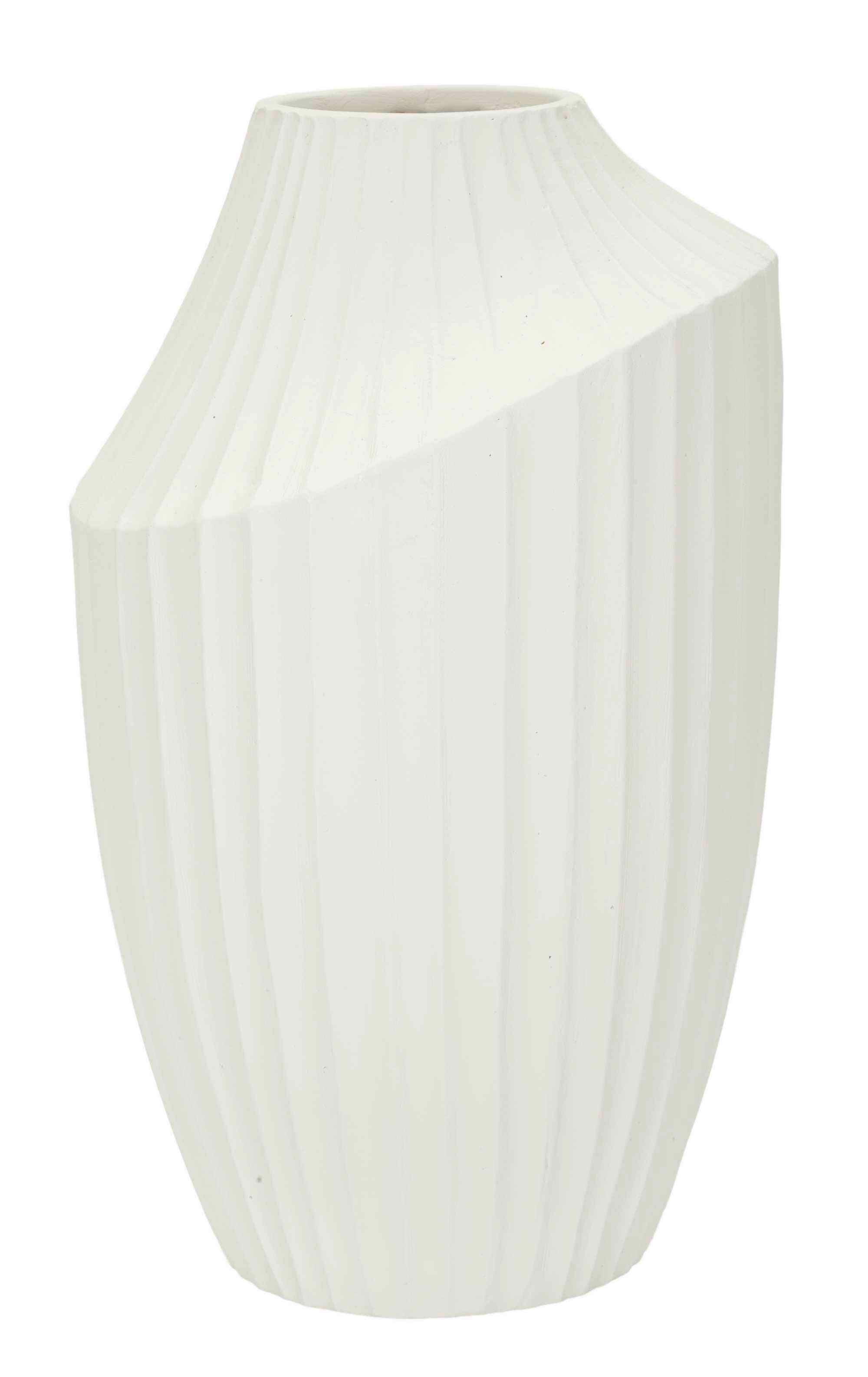 Vase Ice Jar Creme B: 22,5 cm - Creme, Basics, Metall (22,5/38/22,5cm)