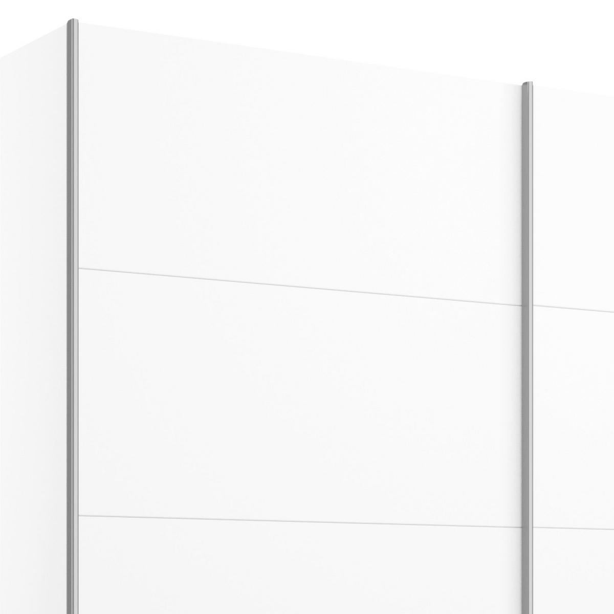 Schwebetürenschrank 226cm Belluno, Weiß Dekor - Weiß, MODERN, Holzwerkstoff (226/230/62cm) - Rauch Möbel