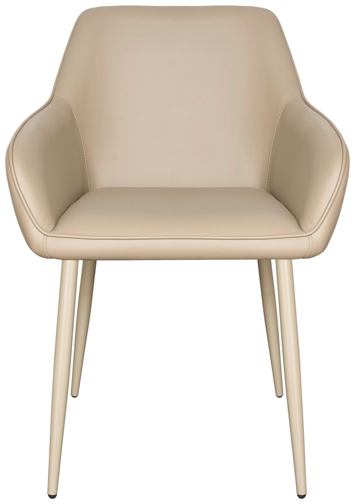 Armlehnstuhl Sevilla Khaki B: 56 cm - Khaki, MODERN, Textil/Metall (56/82/61cm) - Livetastic