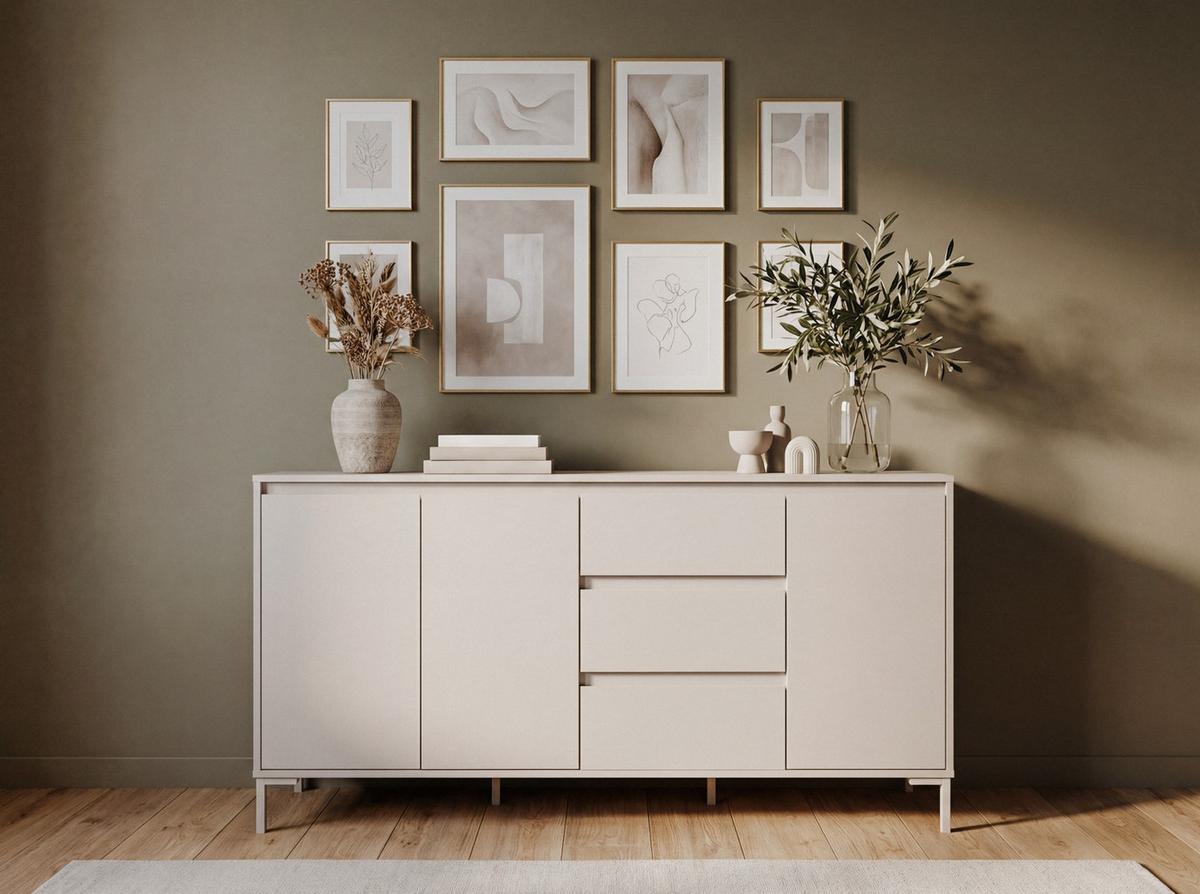 Sideboard Korsika Kaschmir B: 170cm - Kaschmir, Design, Holzwerkstoff (170/87/40cm) - MID.YOU