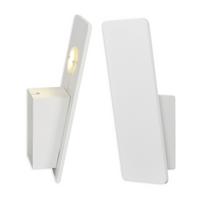 LED-Wandleuchte Stan 1-Flammig, Eckig - Weiß, Design, Metall (7,5/22cm) - Näve