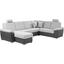 Wohnlandschaft in U-Form Sava 153x329x212 cm - Dunkelgrau/Silberfarben, MODERN, Karton/Holz (153/329/212cm) Wohnlandschaft in U-Form Sava 153x329x212 cm - Dunkelgrau/Silberfarben, MODERN, Karton/Holz (153/329/212cm)