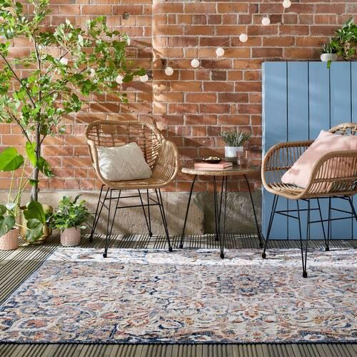 Webteppich 503119374020 - Dunkelblau, Basics, Textil (120/170cm)