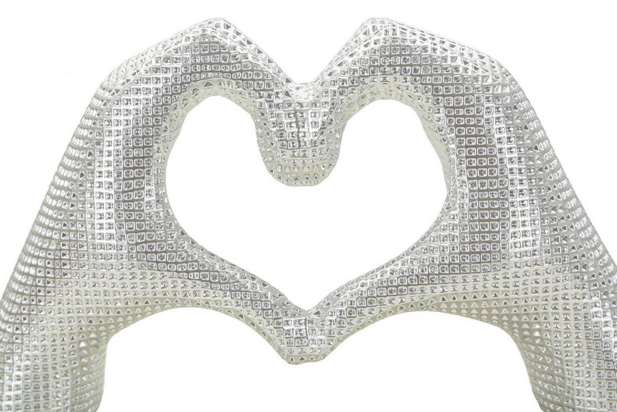 SKULPTUR Kunststoff, Silver - Basics, Kunststoff (25/13.5/7.5cm)