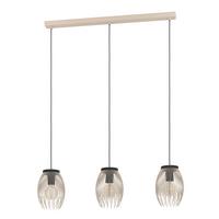 Hängeleuchte 56698 Alessan - Goldfarben/Schwarz, Basics, Metall (77/16/110cm) - Eglo