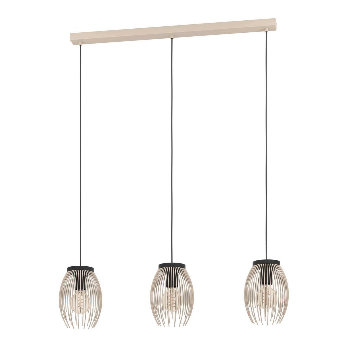 Hängeleuchte 56698 Alessan - Goldfarben/Schwarz, Basics, Metall (77/16/110cm) - Eglo