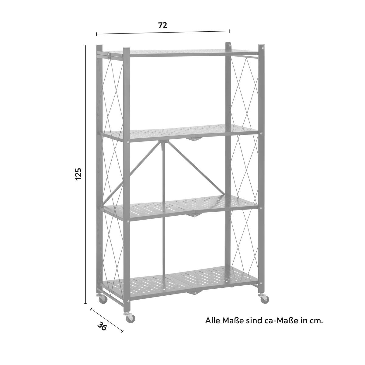 Kancelářky regál SANDRO černý - černá, Moderní, kov/plast (72/125/36cm) - P & B