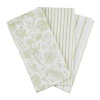 Geschirrtuch Lisa - 3er Pack - Grün, MODERN, Textil (50/70cm) - Luca Bessoni