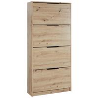 VÝKLOPNÁ SKRINKA NA TOPÁNKY BELA -EXKLUSIV- - Modern, kompozitné drevo (79/162/25cm) - Mömax