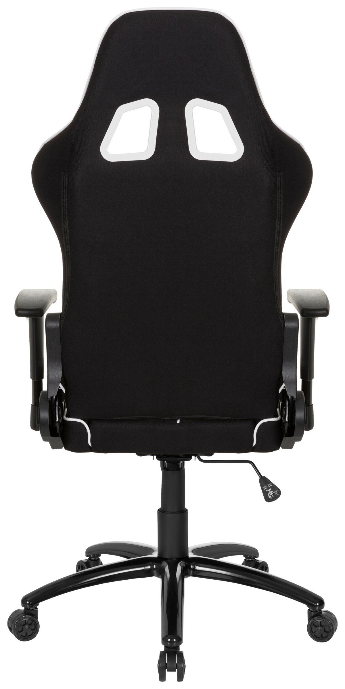 Gamingstuhl League Pro I Schwarz/weiß - Schwarz/Weiß, MODERN, Kunststoff/Textil (72/138/63cm) - MID.YOU