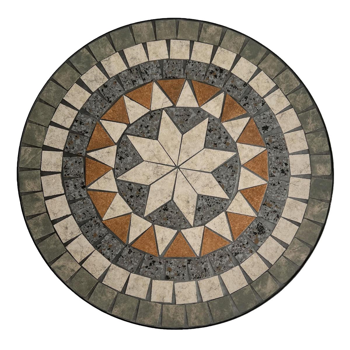 Gartenset Amelie Star - Schwarz/Braun, Basics, Keramik/Metall (60/75cm) - Ambia Garden