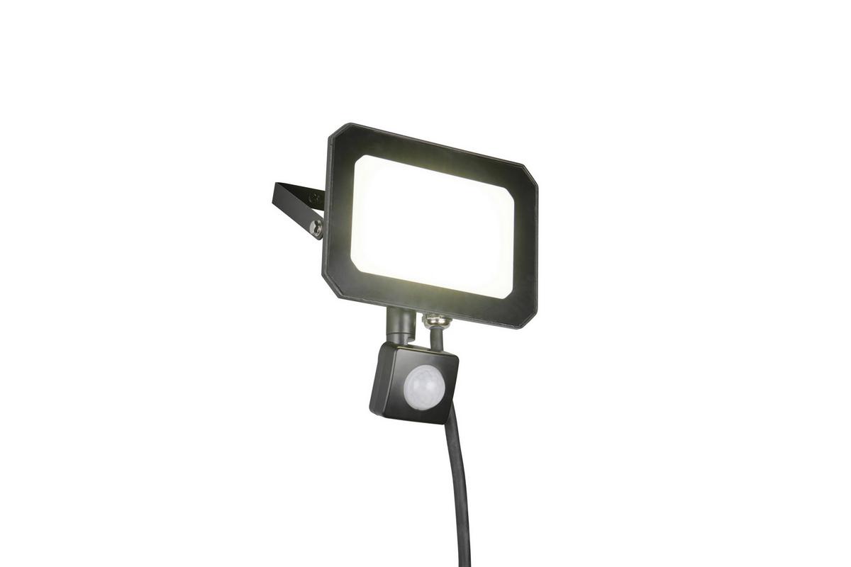 AUßENWANDLEUCHTE 4000K, kaltweiß - Schwarz/Weiß, Design, Glas/Metall (14,5/15,5/13cm)