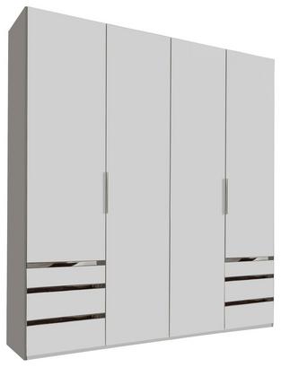 Viertüriger Kleiderschrank in Weiß Viertüriger Kleiderschrank in Weiß