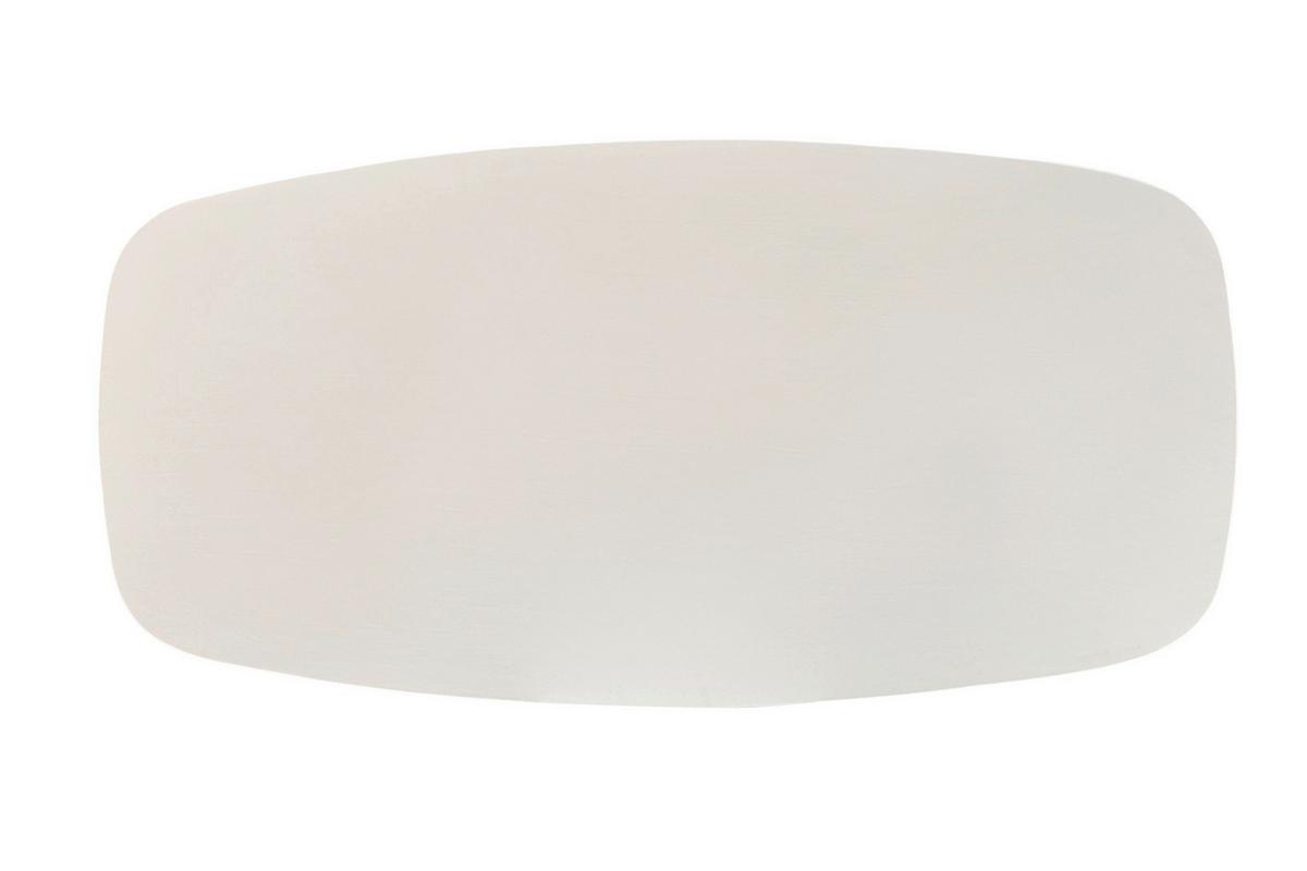 Couchtisch Weiß B: 122 cm - Weiß, Design, Holzwerkstoff/Stein (122/70/46cm) - MID.YOU