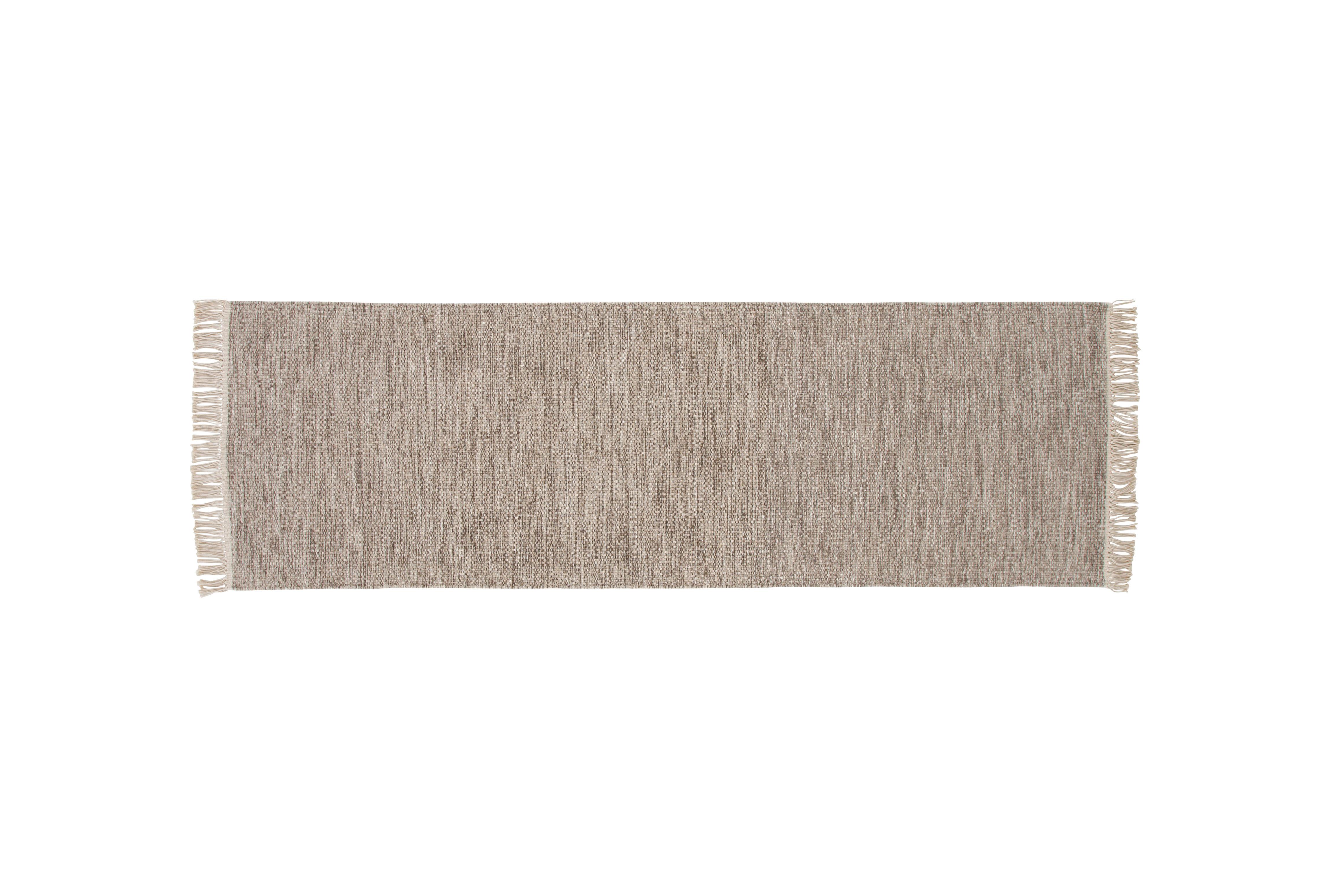 Flachwebteppich Cyrus - Beige, LIFESTYLE, Textil (80/250cm) - P & B