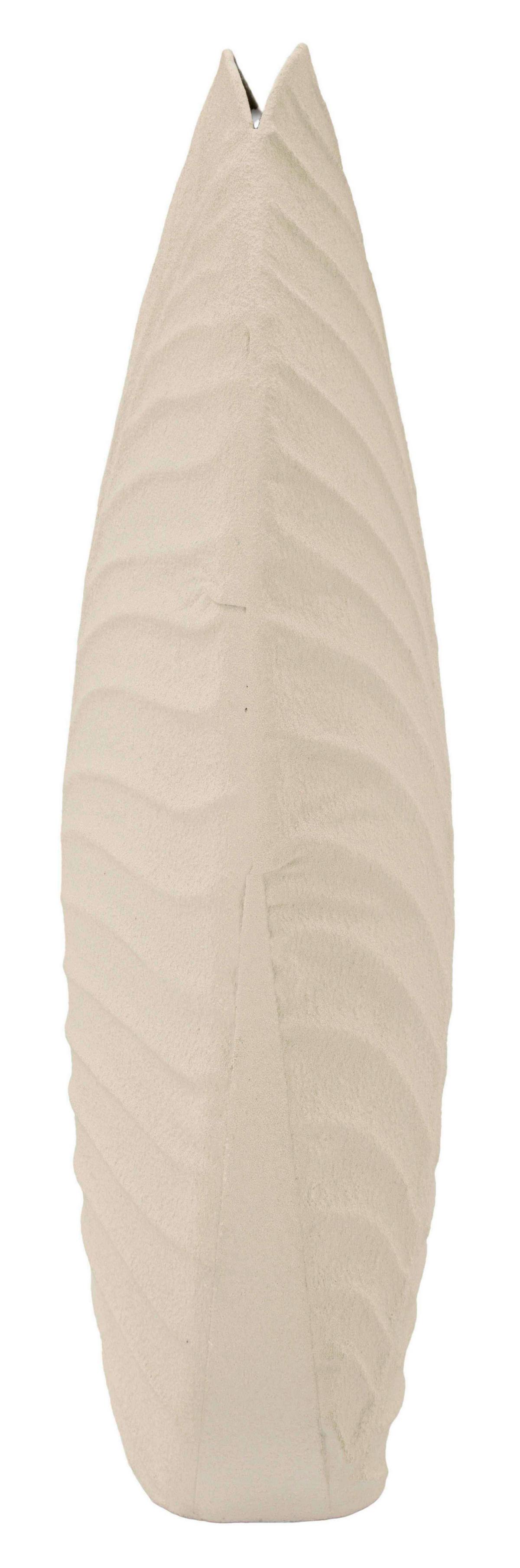 Vase Dune High Creme B: 26 Cm - Creme, Basics, Metall (26/41/11cm)