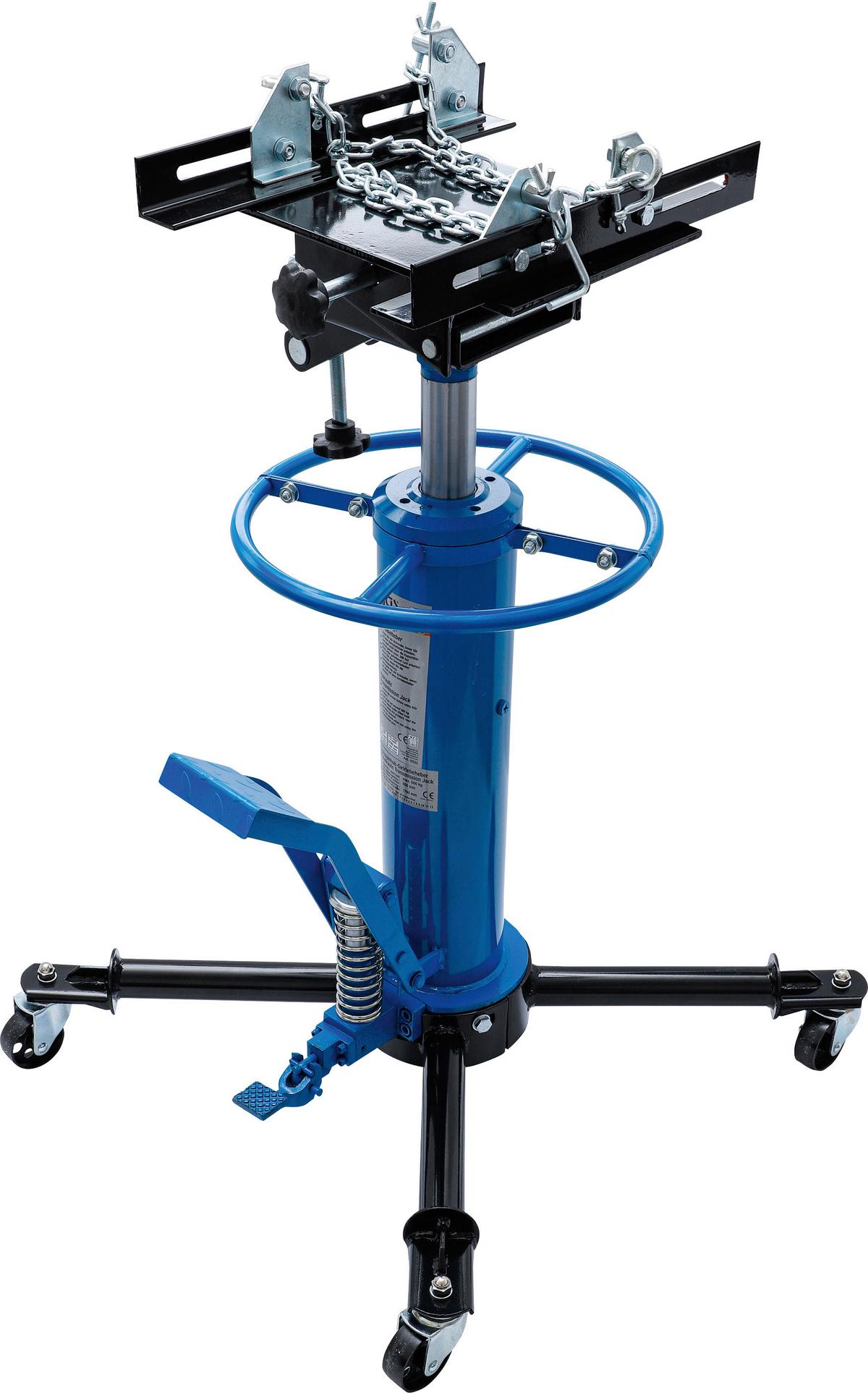 Schwerlast-Getriebeheber Doppelhub - Blau/Schwarz, Basics (56/37/89cm)