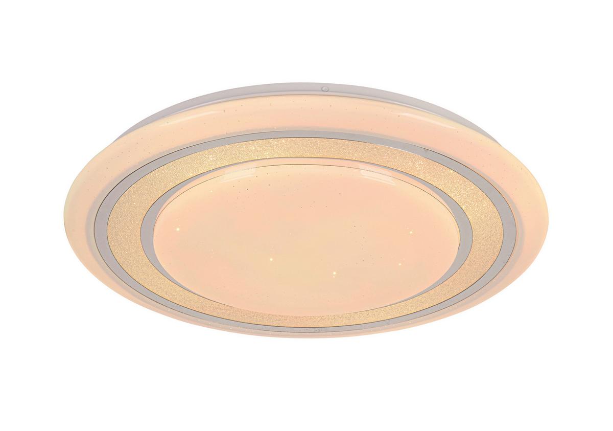 STROPNÍ LED SVÍTIDLO GIESBERT - bílá/barvy chromu, Moderní, kov/plast (55/8cm) - Premium Living