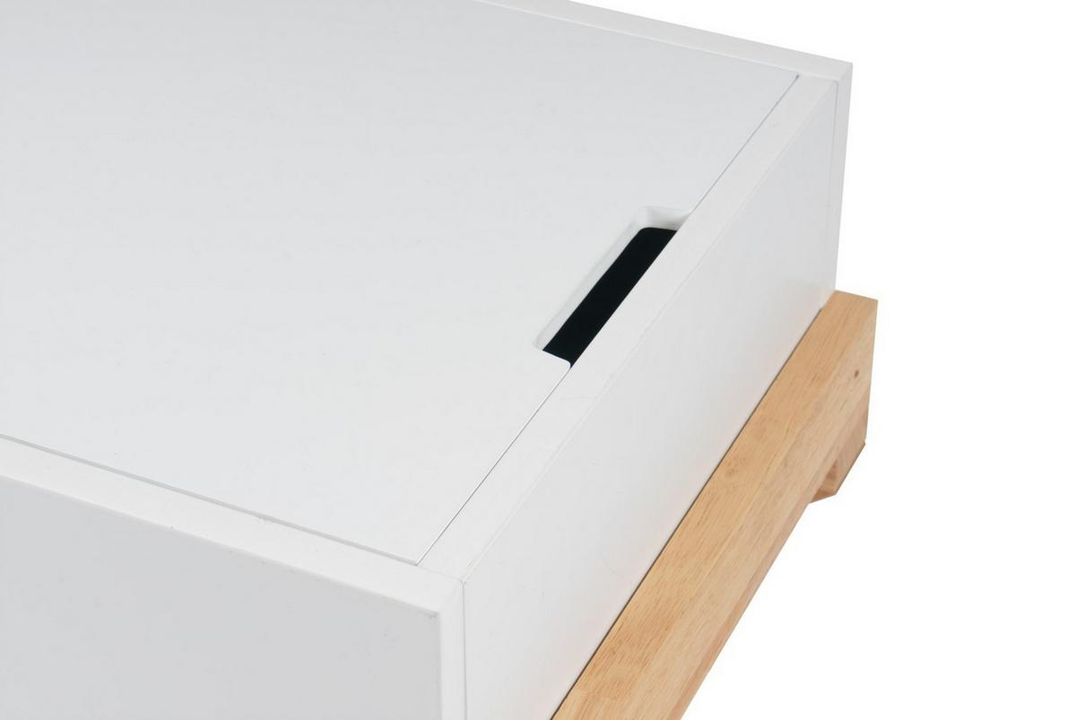 Beistelltisch Valerie Weiß L: 56 Cm - Weiß, Design, Holz/Holzwerkstoff (56/58/34cm) - Kayoom