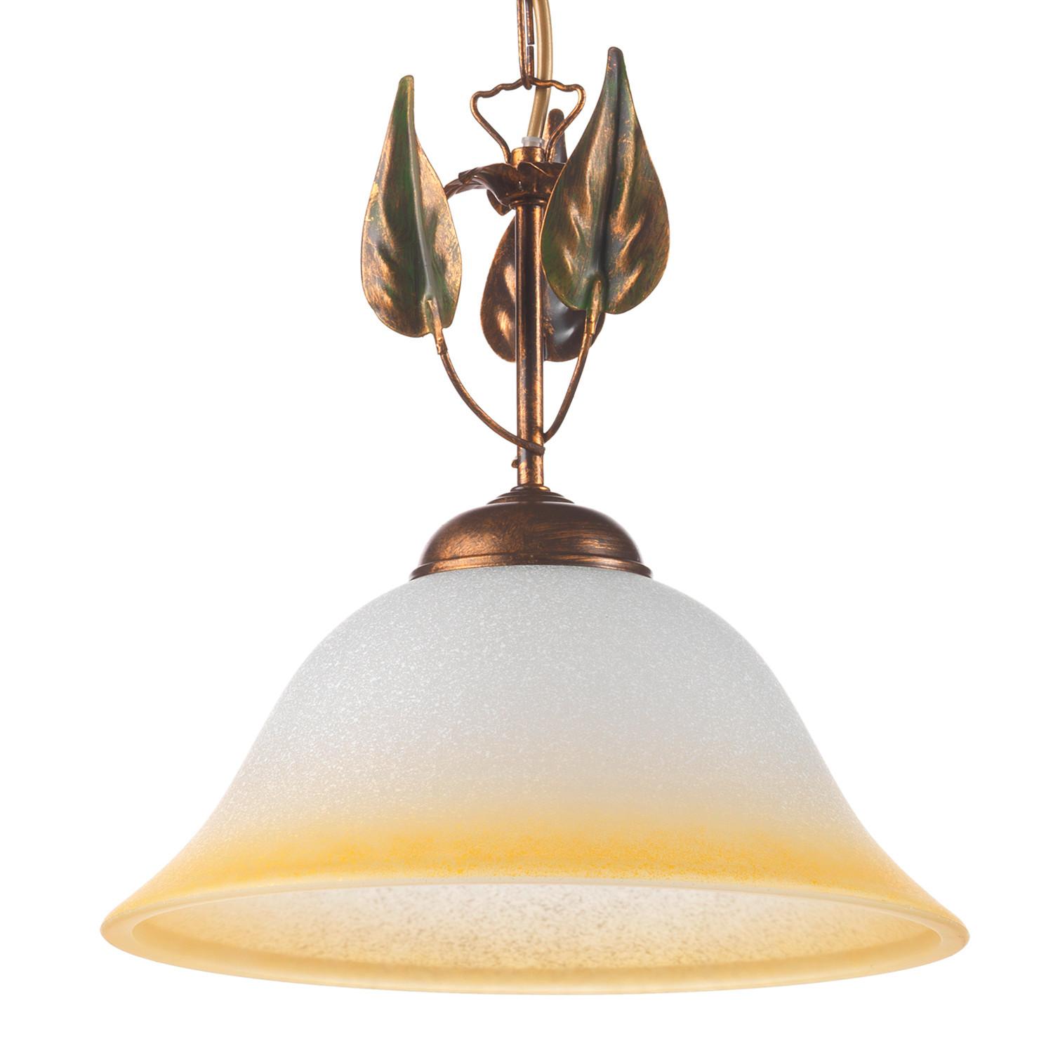 Hängeleuchte Klar Bronzefarben L: 30 cm - Klar/Bronzefarben, KONVENTIONELL, Glas/Metall (30/30/90cm)