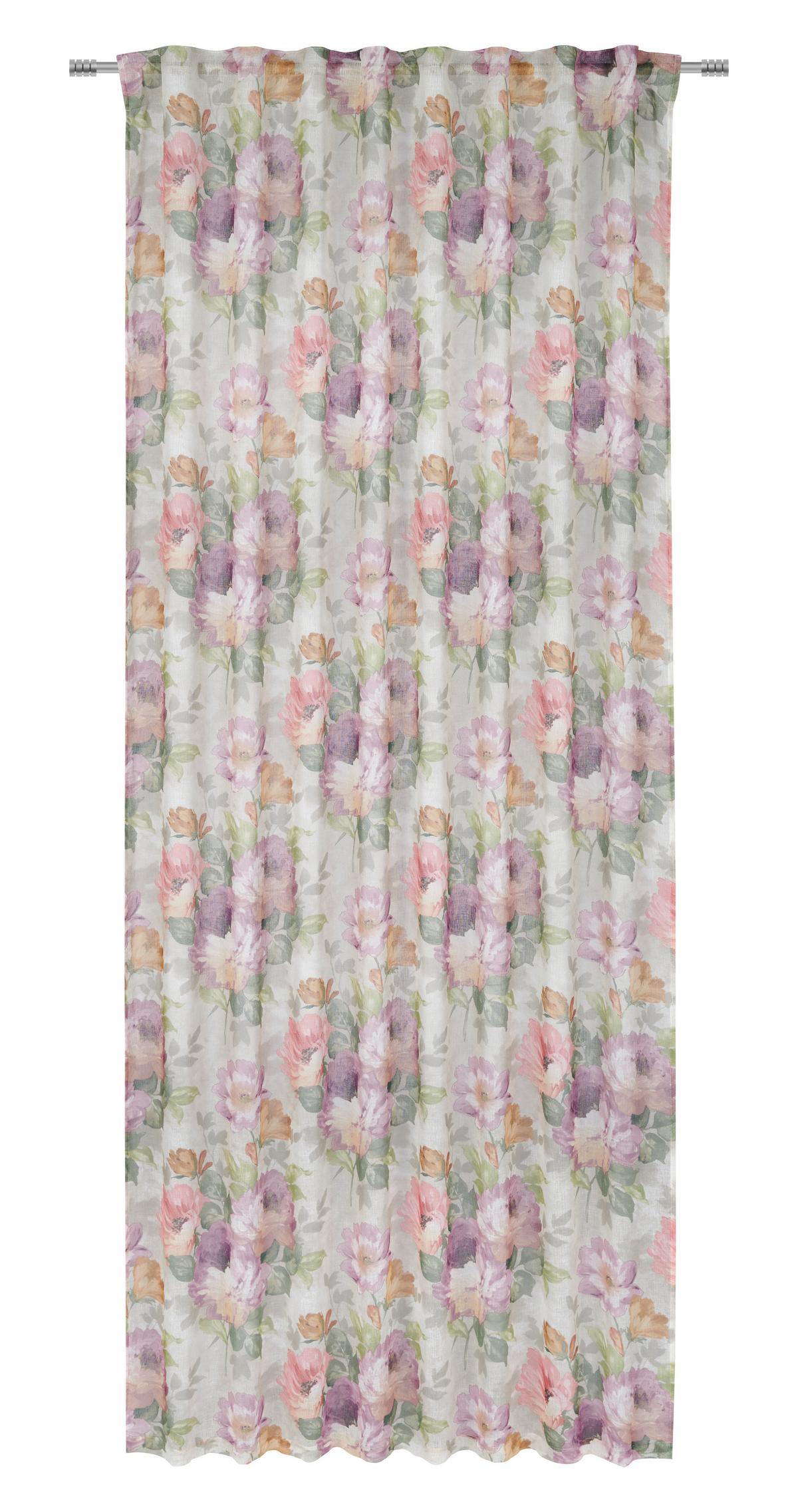 HOTOVÝ ZÁVĚS Steffi, 135/255cm - vícebarevná, Romantický / Rustikální, textil (135/255cm) - Mömax