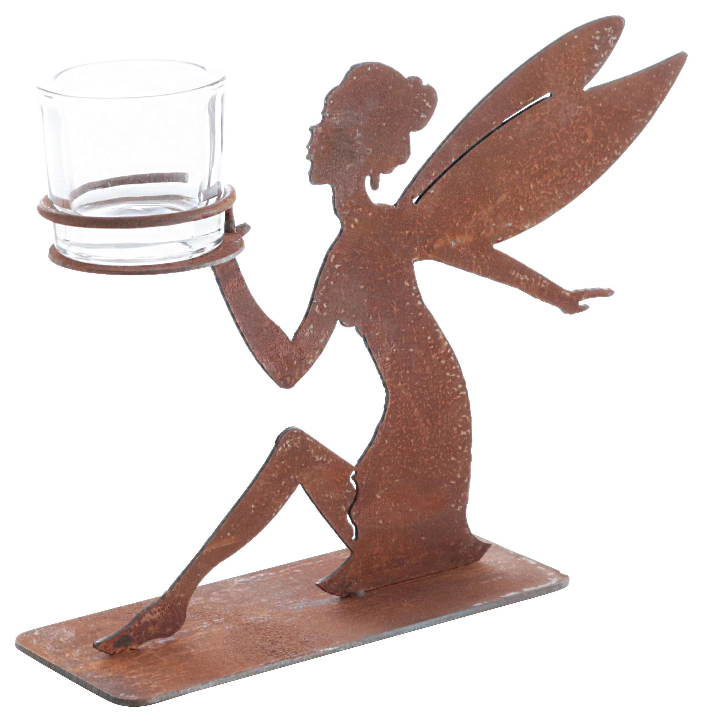 Dekoelfe mit Kerzenständer