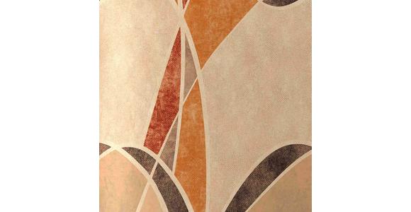 Satin Bettwäsche 140x200 cm Nora Beige/Terracotta Streifen - Beige/Terracotta, ROMANTIK / LANDHAUS, Textil (140/200cm) - James Wood