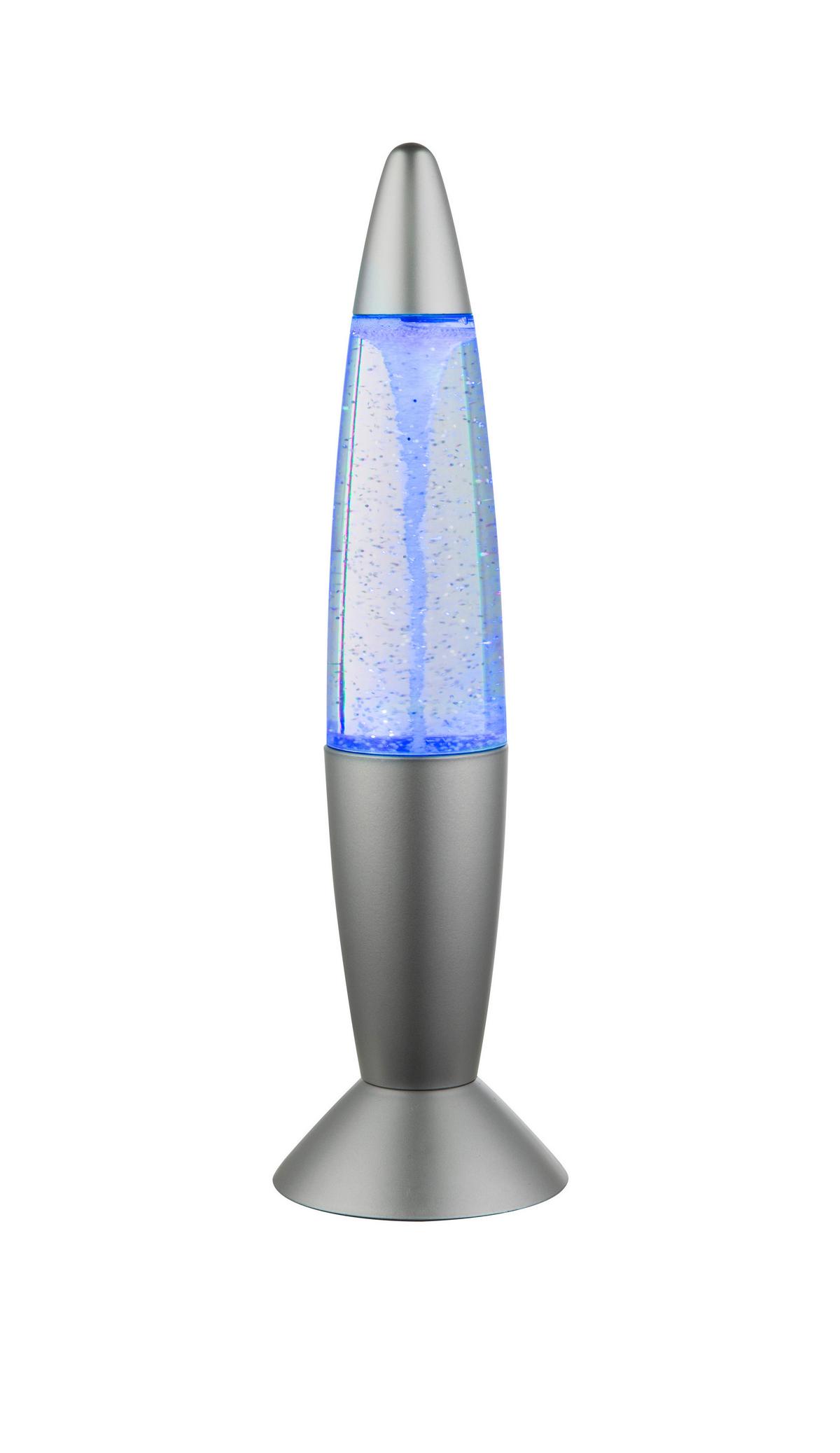 Tischlampe Magma Silberfarben Farbwechsler - Klar/Silberfarben, LIFESTYLE, Kunststoff (10/35,5cm) - Globo