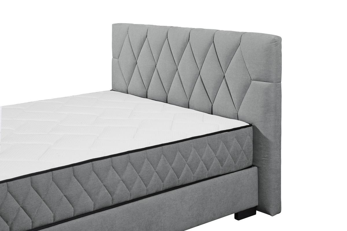 Boxbett Mit Bettkasten 160x200 Nagol - Anthrazit/Schwarz, MODERN, Holzwerkstoff/Textil (160/200cm) - MID.YOU