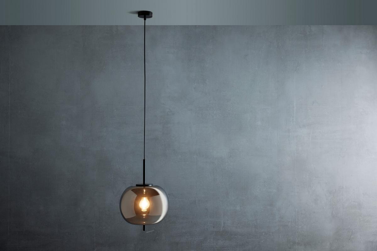 Závěsné svítidlo Jeanette - černá, Moderní, kov/sklo (30/120cm) - Premium Living