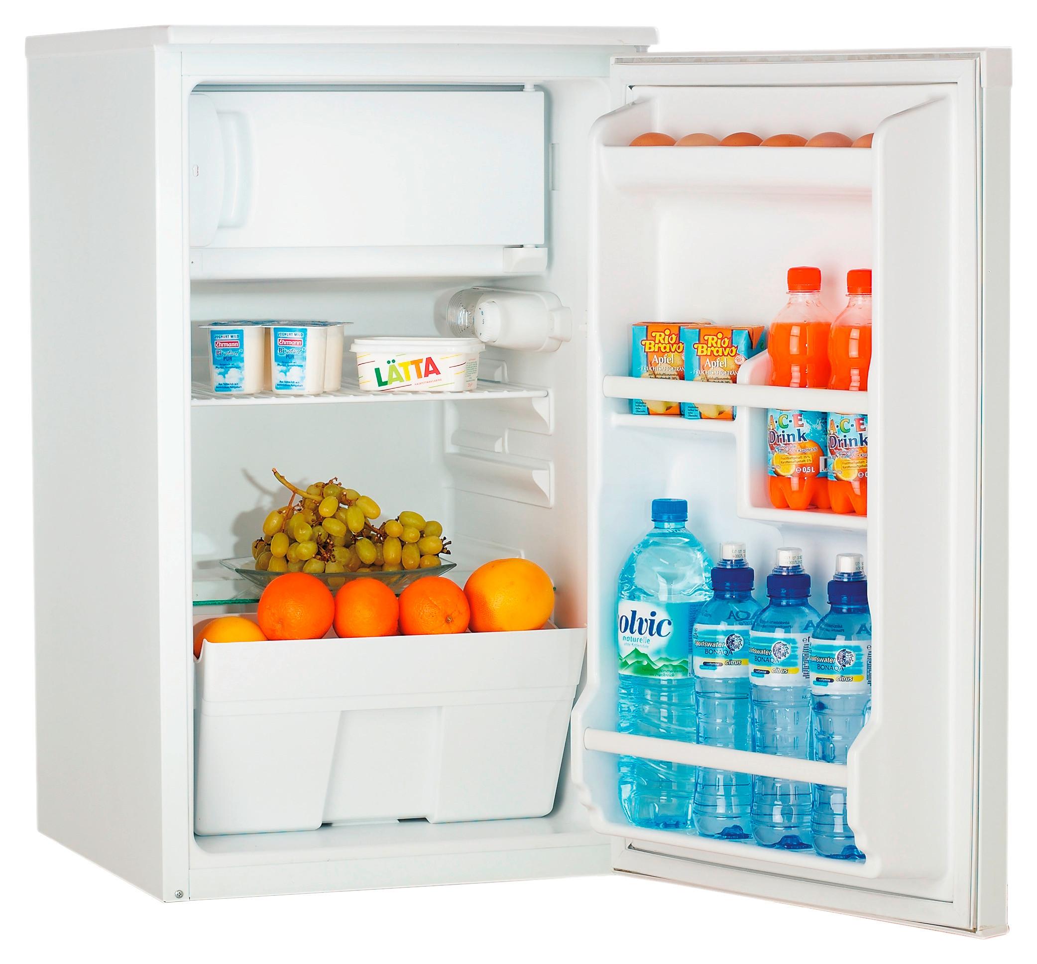 Respekta Miniküche mit Kühlschrank + Kochfeld 100 cm Weiß Dekor