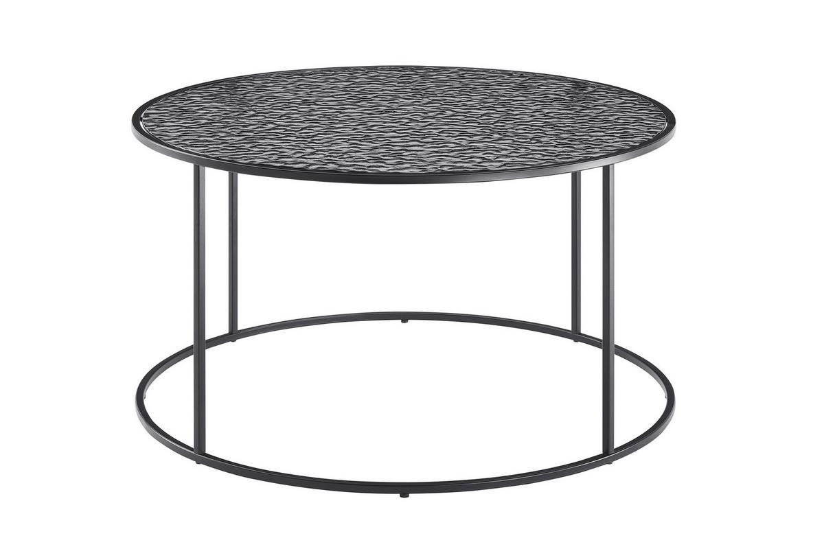 Couchtisch Schwarz D: 80 Cm - Schwarz, Design, Glas/Metall (80/80/45cm) - Livetastic