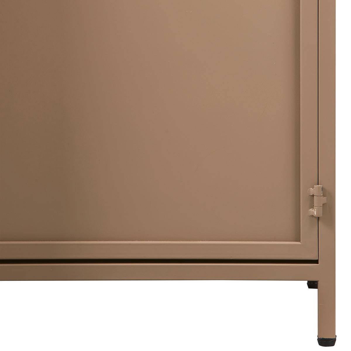 Vitrine Exhibit Khaki B: 99 Cm - Khaki, Design, Glas/Metall (99/170/44cm) - Livetastic