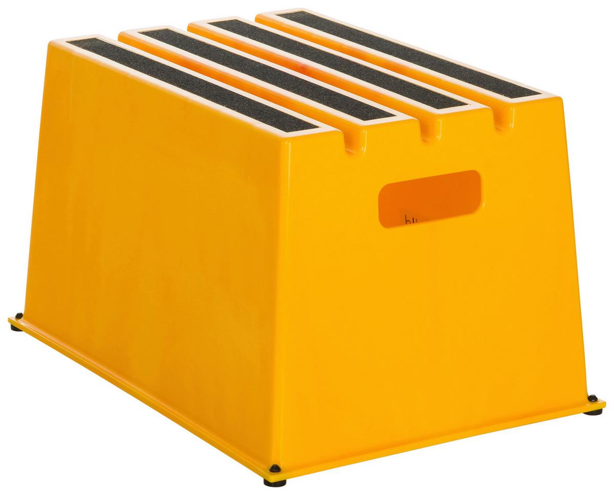 Tritthocker Tio-E1 - Gelb, Basics, Kunststoff (52,5/31/37,5cm) - MID.YOU