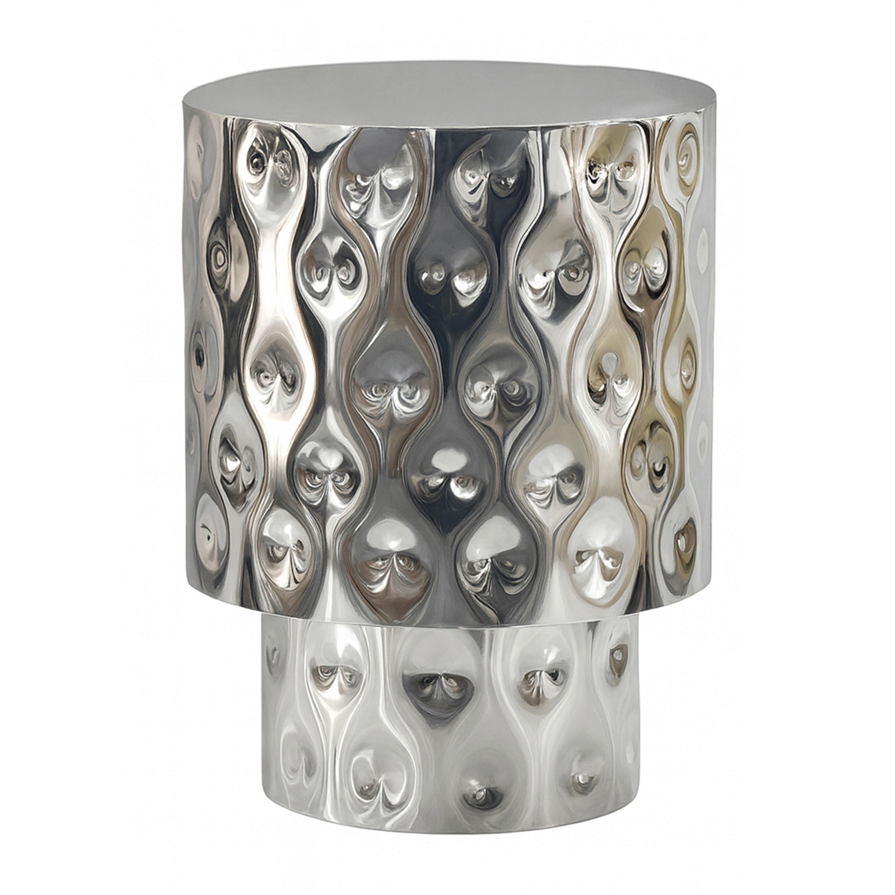 PRÍRUČNÝ STOLÍK WL7.544 - strieborná, Design, kov (36/36/50cm) - Livetastic
