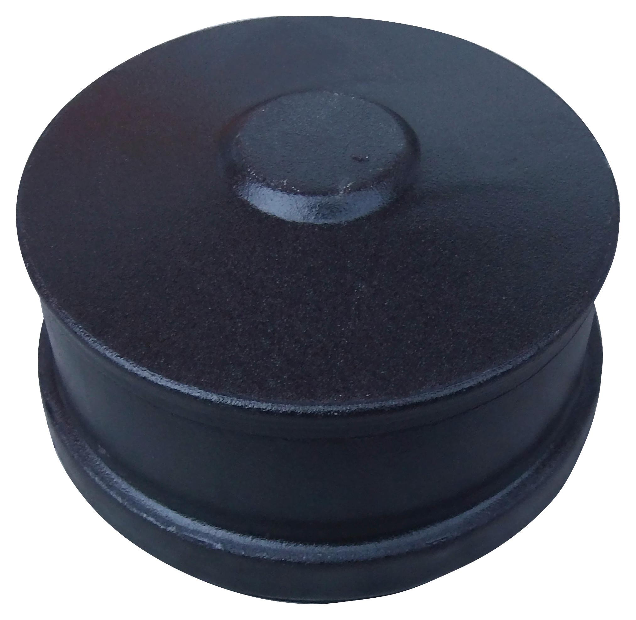 Aschenkappe Ø 8 Cm Metall Schwarz Keramikbeschichtet - Schwarz, MODERN, Metall (8cm)