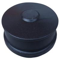Aschenkappe Ø 8 Cm Metall Schwarz Keramikbeschichtet - Schwarz, MODERN, Metall (8cm)