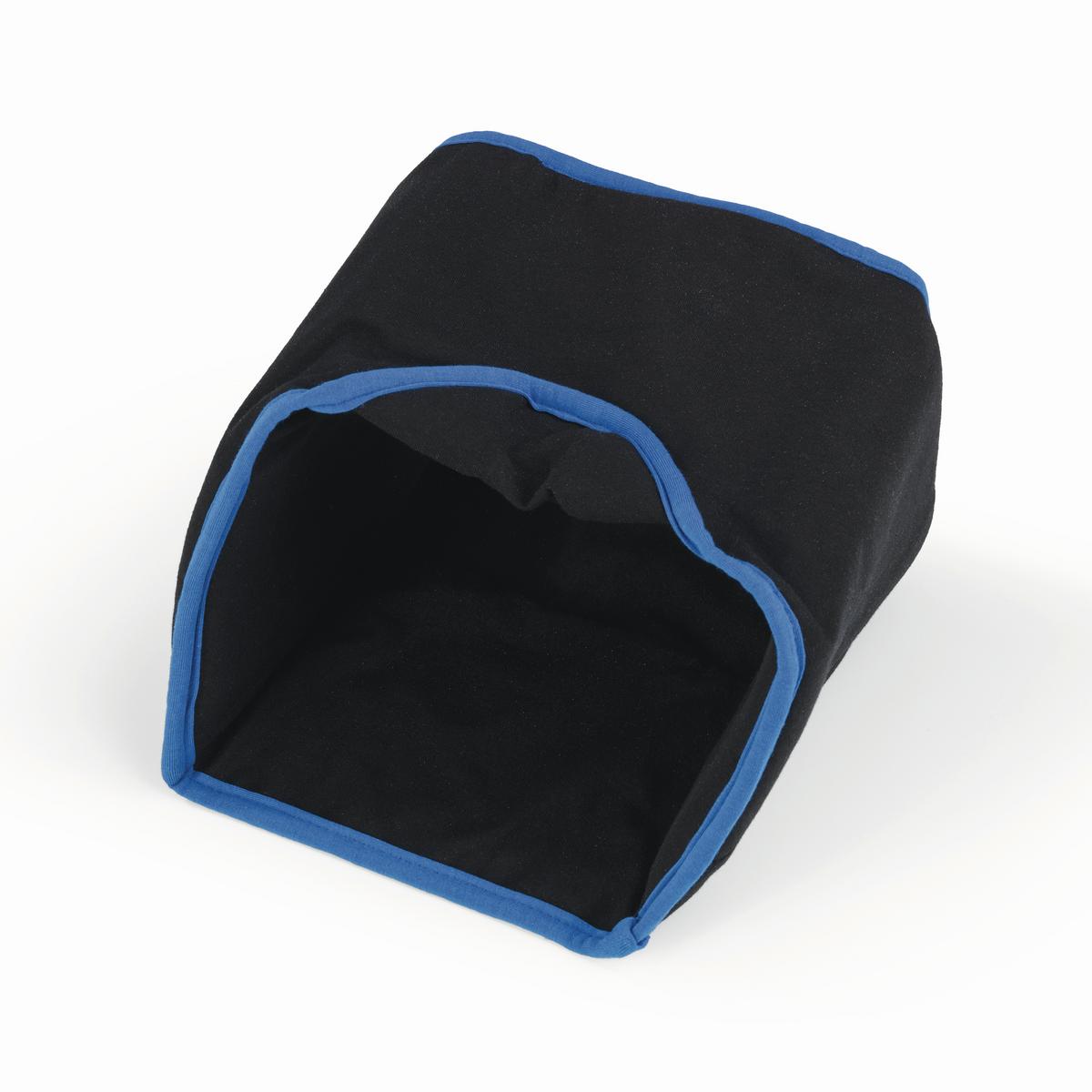 SCHLAFMASKE MYSLEEPMASK L/XL SCHWARZ/BLAU - Blau/Schwarz, Basics, Textil (28/19/1cm)
