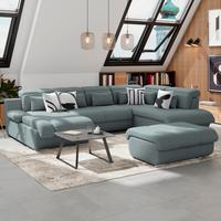 Hocker Multi - Chromfarben/Grau, MODERN, Textil (100/43/80cm) - Luca Bessoni